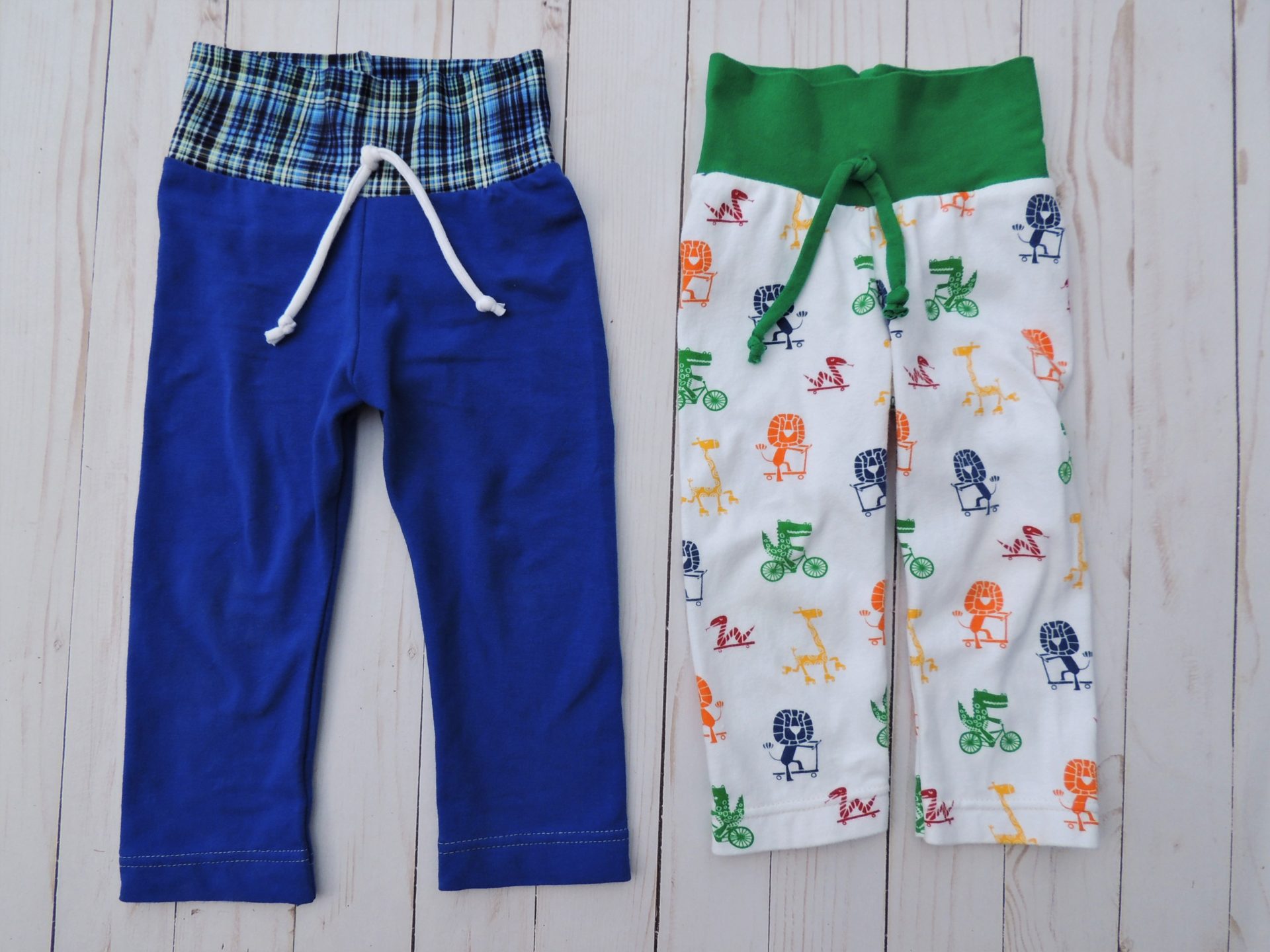 Yoga Waistband and Faux Drawstring Boy Leggings Hack and Tutorial