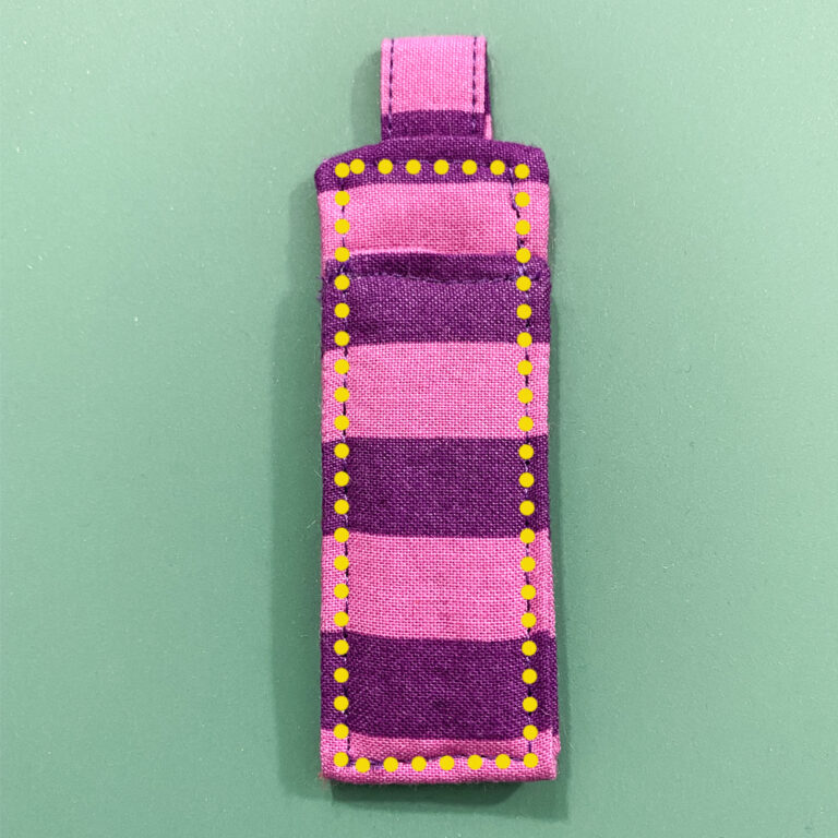 Keychain Chapstick Holder Sewing Pattern and Tutorial Mamma Can Do It