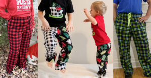 Quick Sew Woven Bottom and Holly Jolly Pajama Sewing Patterns