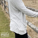Sewing this slouchy pocket on the Block Party Cardigan is easy with this tutorial.