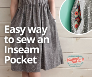 Easy way to sew an inseam pocket to any dress