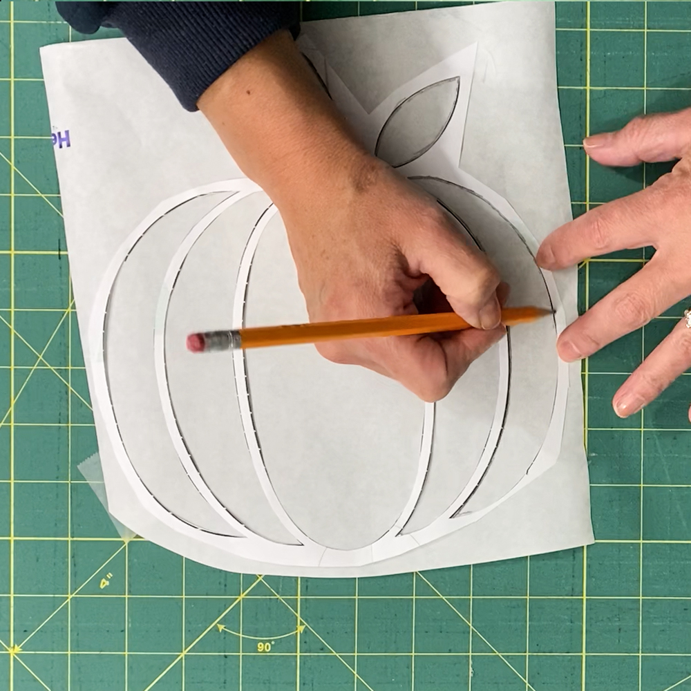Trace applique template to Heat n' Bond