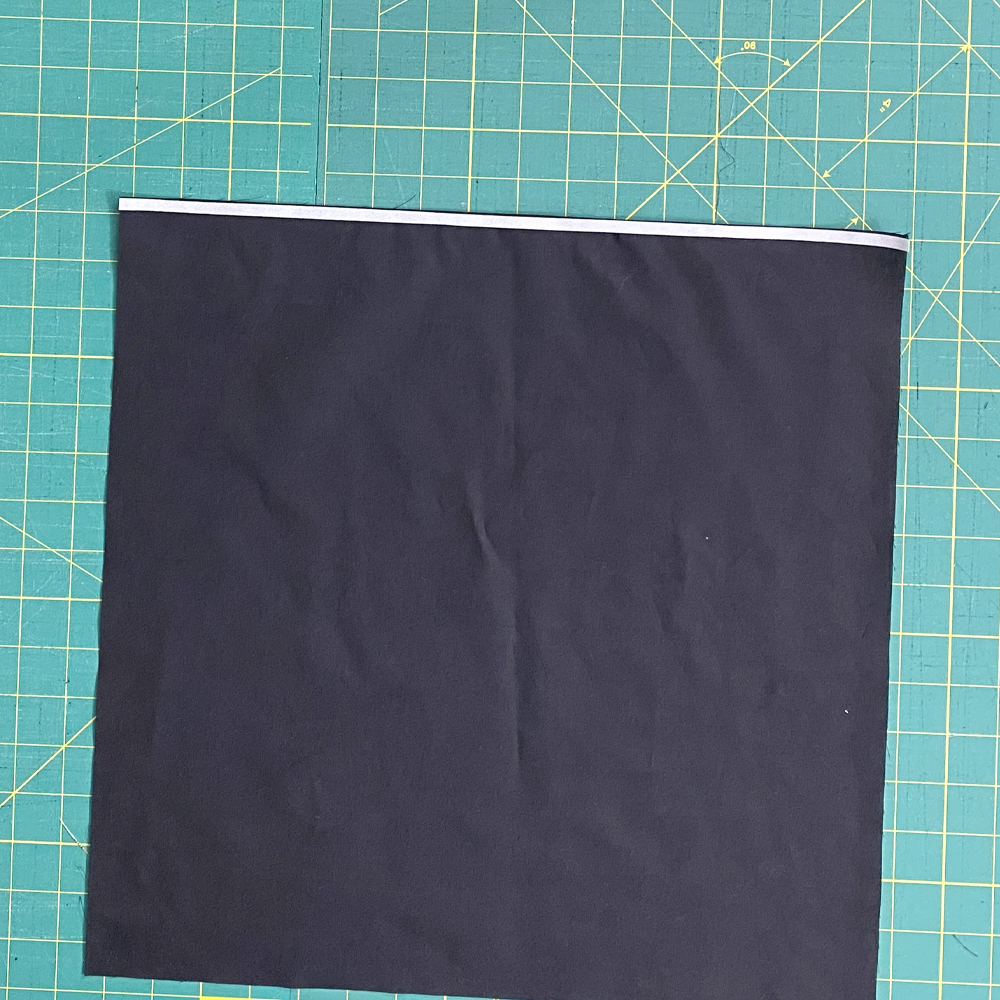 Adding wonder tape for zipper